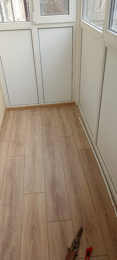 Ремонт балкона в панельном доме. Краснодар